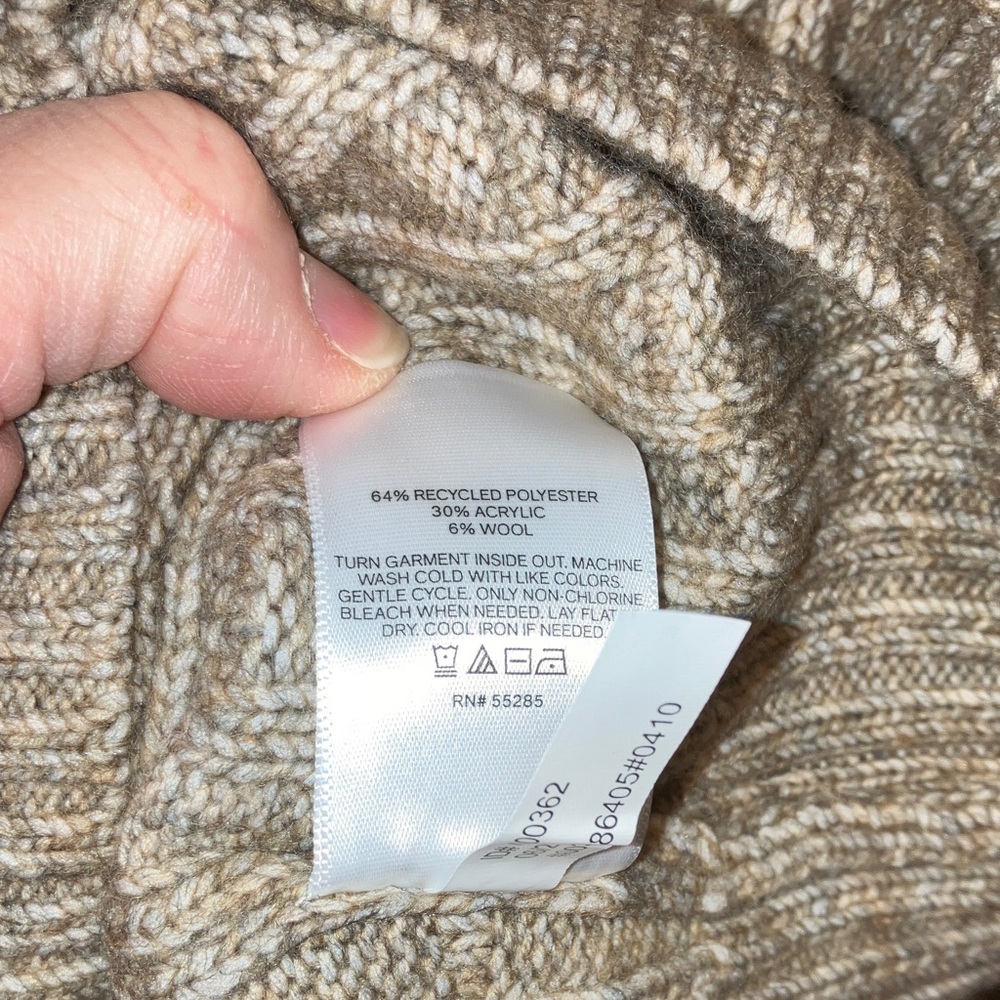 Express Men's Turtleneck Sweater - Tan Size XL - Picture 3 of 3